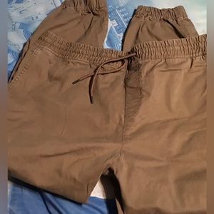 Khaki-Colored Dip Pull-On Pants in Size XXL Super Stretch at Waistband and Cuffs